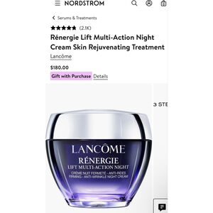 New Lancôme Renergie Lift Multi-Action Night Cream 2.5oz